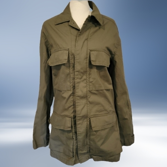 Weatherproof Vintage Army Green Lightweight Utility Jacket Size S - Picture 2 of 15